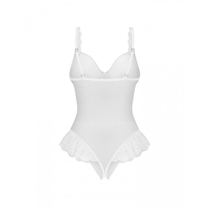 Эротическое боди Obsessive Weddya crotchless teddy, размер S/M