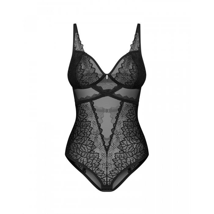 Эротическое боди Obsessive Deina More teddy, размер S/M
