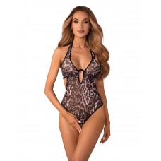 Эротическое боди Obsessive Addia crotchless teddy, размер L/XL