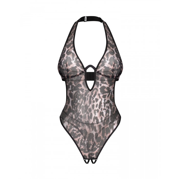 Эротическое боди Obsessive Addia crotchless teddy, размер L/XL