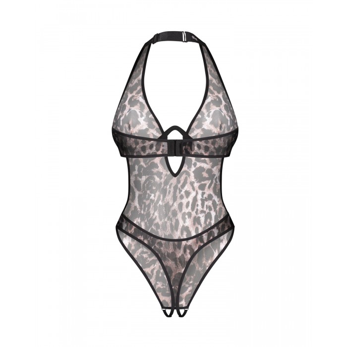 Эротическое боди Obsessive Addia crotchless teddy, размер L/XL