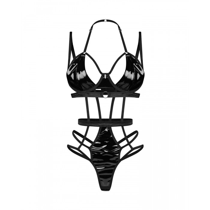 Эротическое боди Obsessive Keira Lise teddy, размер S/M, Черное
