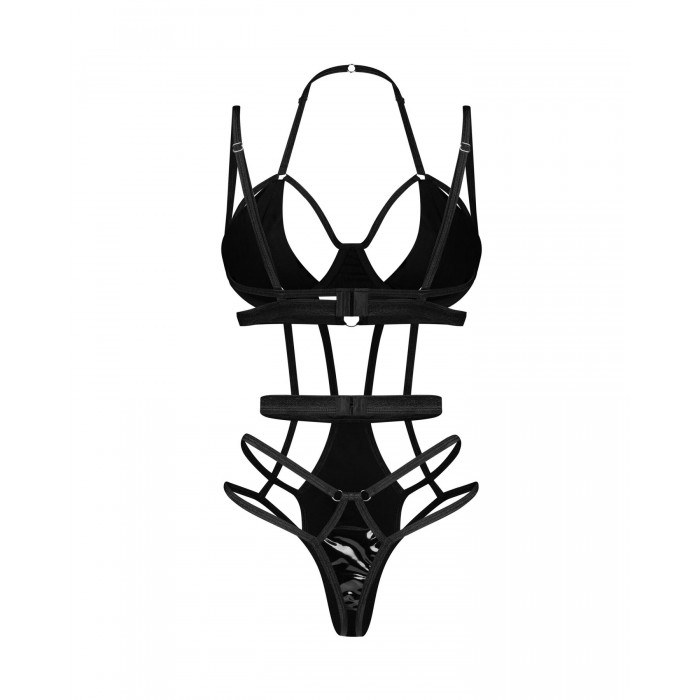 Эротическое боди Obsessive Keira Lise teddy, размер S/M, Черное