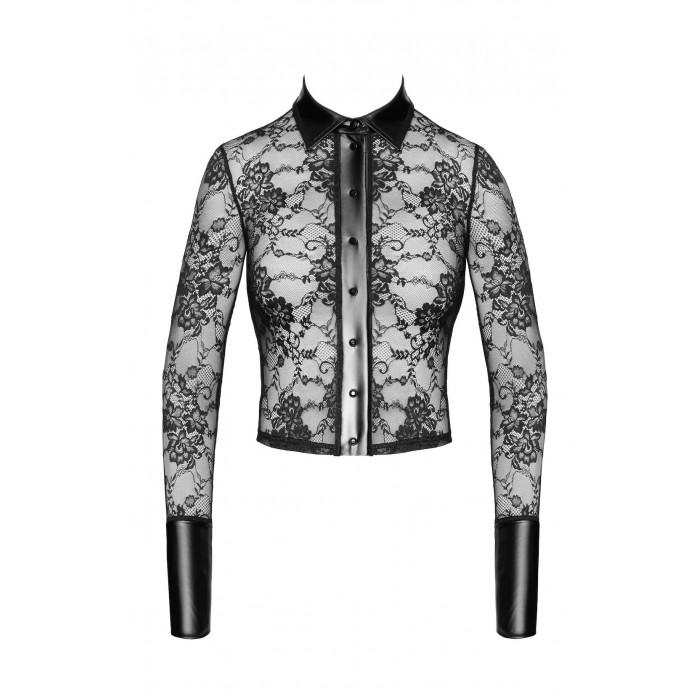 Блуза на пуговицах Noir Handmade F377 Noirelle Lace Button-up Shirt, размер M