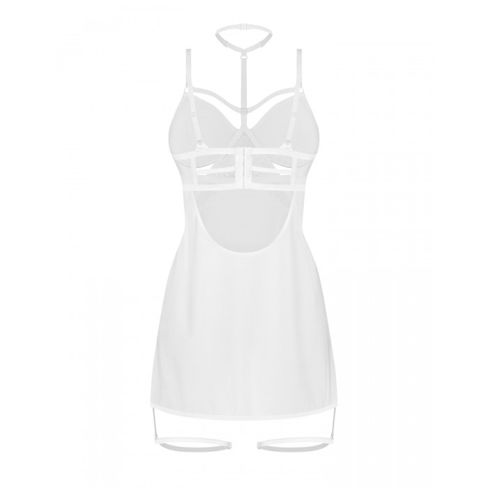 Эротический бэби-долл Obsessive Arrowel White chemise L/XL