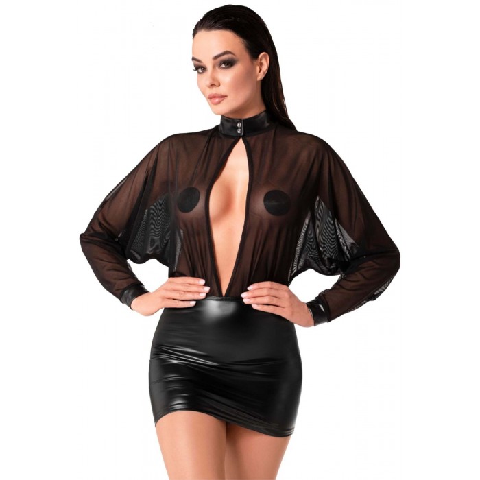 Еротична сукня Noir Handmade F348 Powerwetlook, розмір M