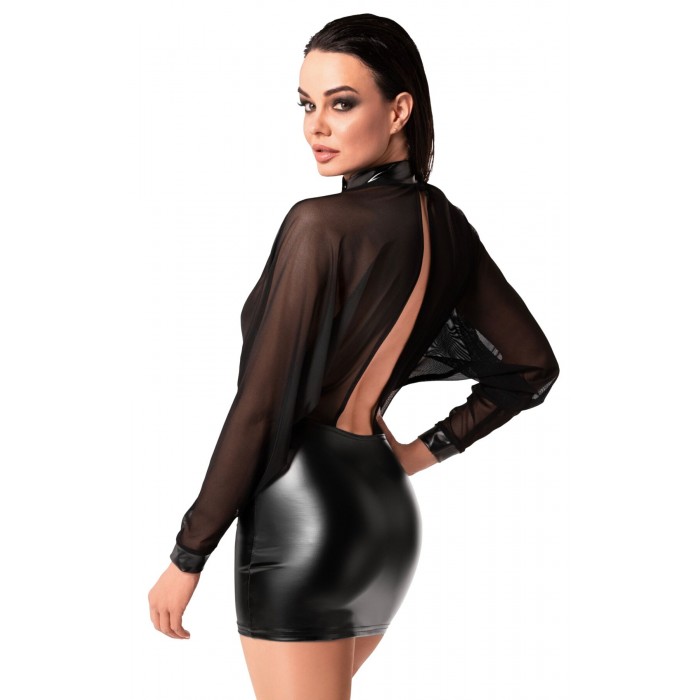Еротична сукня Noir Handmade F348 Powerwetlook, розмір M