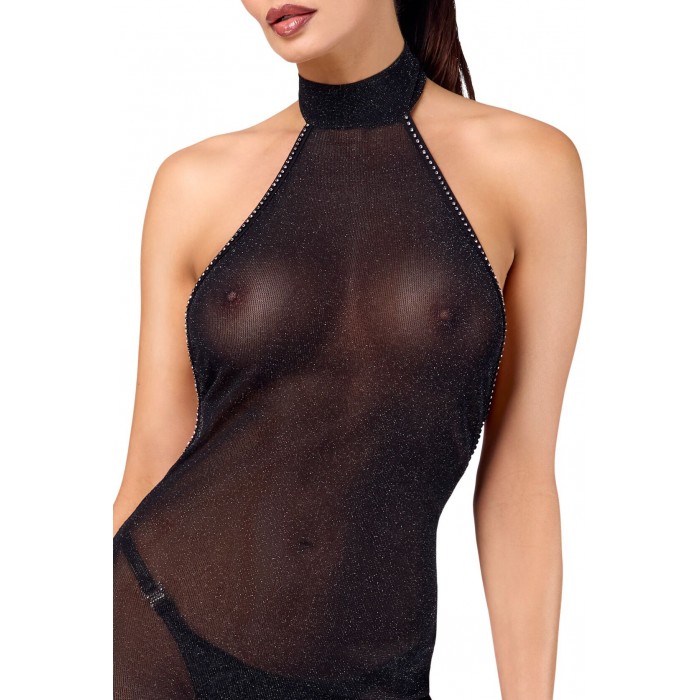 Довга сукня Noir Handmade F372 Onyx Twin-slit, розмір M