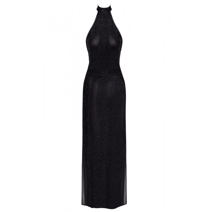 Довга сукня Noir Handmade F372 Onyx Twin-slit, розмір M