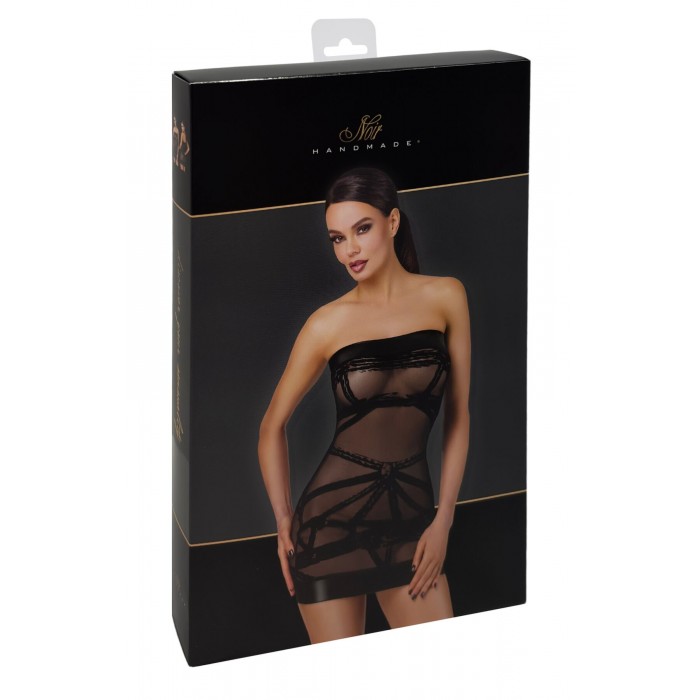 Мини-платье Noir Handmade F359 Bondesque Off-shoulder, размер L