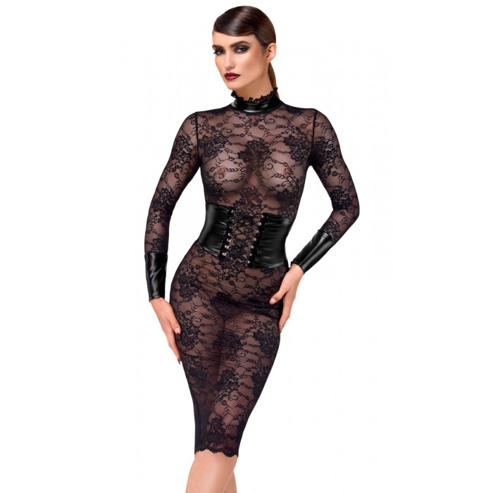 Платье Noir Handmade F375 Noirelle Lace Corset Midi, размер M