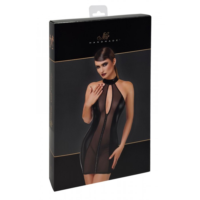 Сукня Noir Handmade F370 Luxuria Crystal Sheer Mini, розмір L