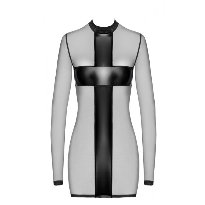 Міні-сукня Noir Handmade F369 Crossfire Mesh & Wetlook, розмір S