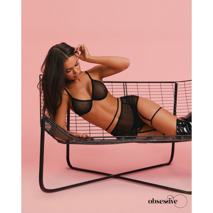 Комплект нижньої білизни Obsessive Anniverse Special 4-pcs set, розмір S/M