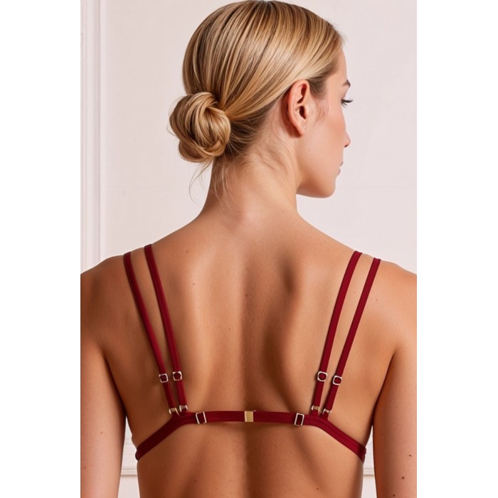 Комплект нижнего белья Passion BELISSANA SET, Бордовый, размер S