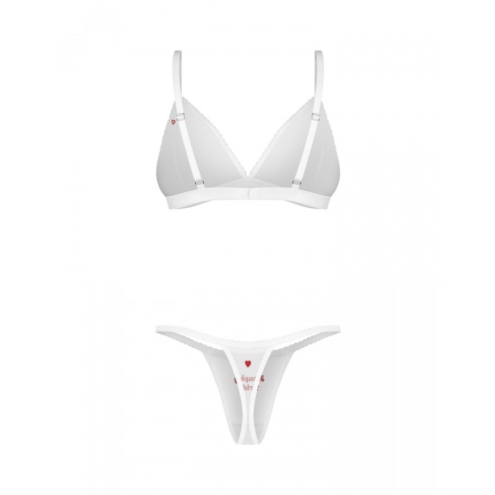 Комплект нижнего белья Obsessive Weddya Bride 3-pcs set, размер S/M