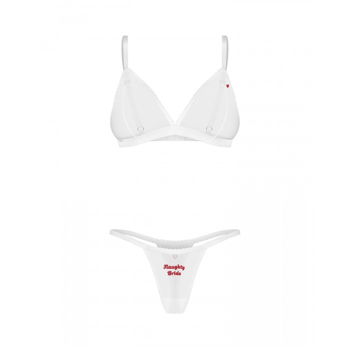 Комплект нижнего белья Obsessive Weddya Bride 3-pcs set, размер S/M