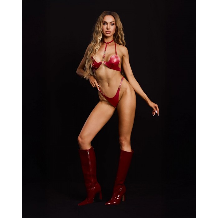 Эротический комплект Obsessive Inferro 2-pcs, размер S/M/L