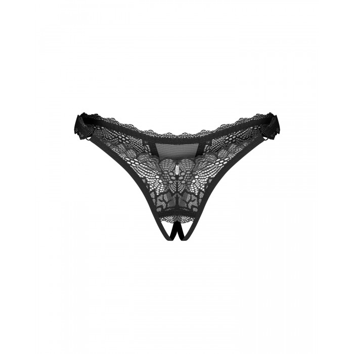 Эротические трусики Obsessive Deina More crotchless thong, размер L/XL