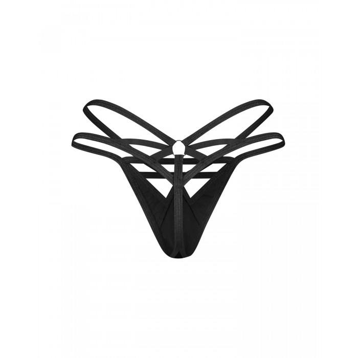 Эротические трусики Obsessive Keira Lise thong, размер L/XL, Черные