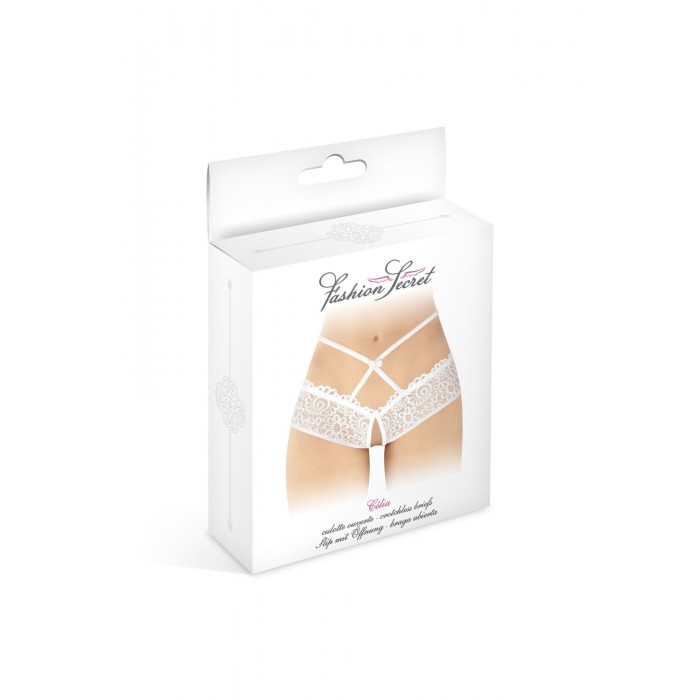 Эротические трусики с открытым доступом Fashion Secret Celia White
