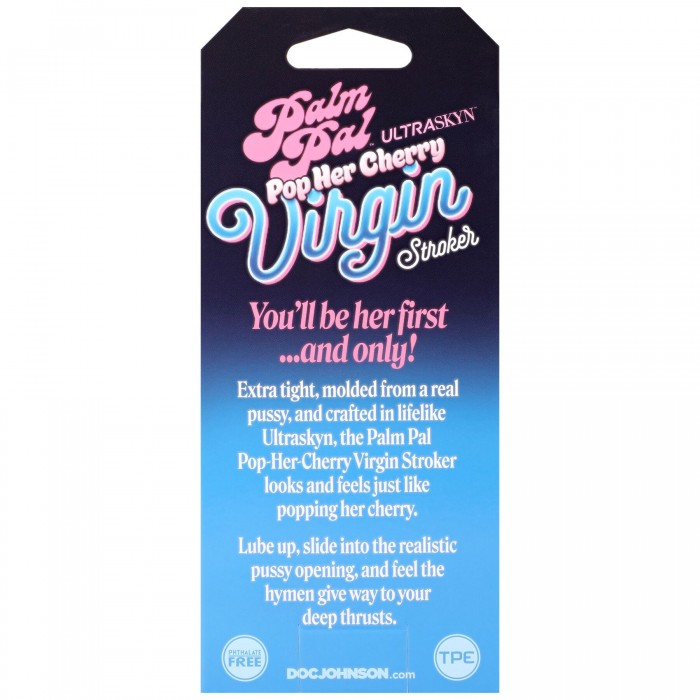 Мастурбатор Doc Johnson Palm Pal Virgin Stroker with Pop Her Cherry Juice (Вагина)