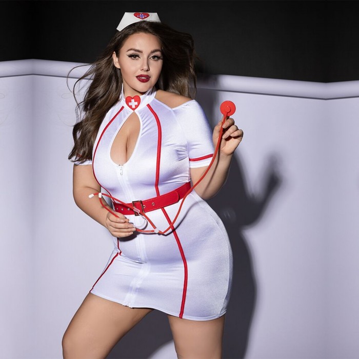 Эротический костюм медсестры JSY P61115, размер Plus Size