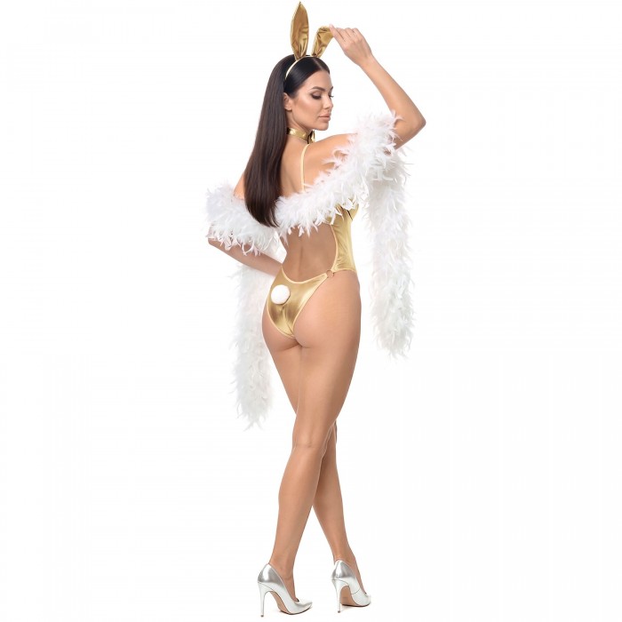 Эротический костюм зайки Art of Sex - Secret bunny, цвет золото, размер M