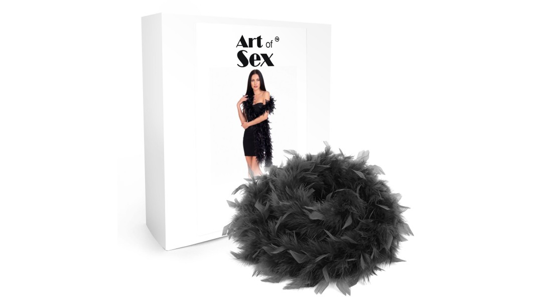 Боа з пір'я Art of Sex, довжина 2 метри, колір чорний