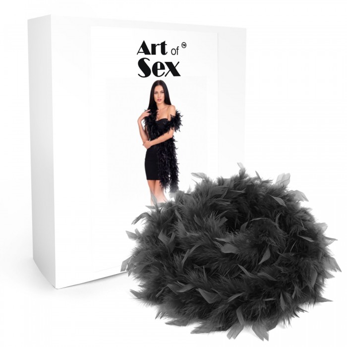 Боа з пір'я Art of Sex, довжина 2 метри, колір чорний