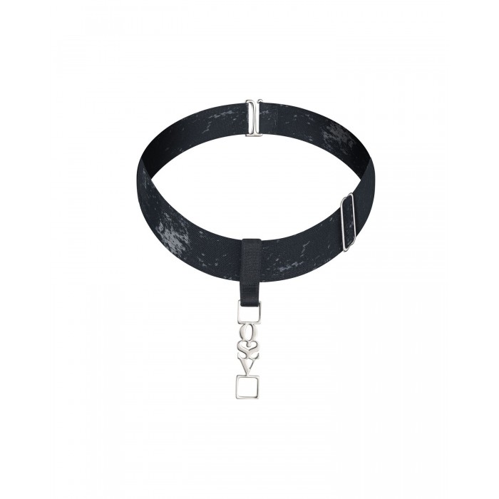 Эротический чокер Obsessive Corrosis choker, Черный