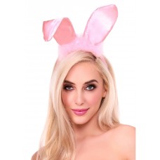 Вушка зайчика Leg Avenue Bendable Marabou Trimmed Satin Bunny Ears, Рожевий