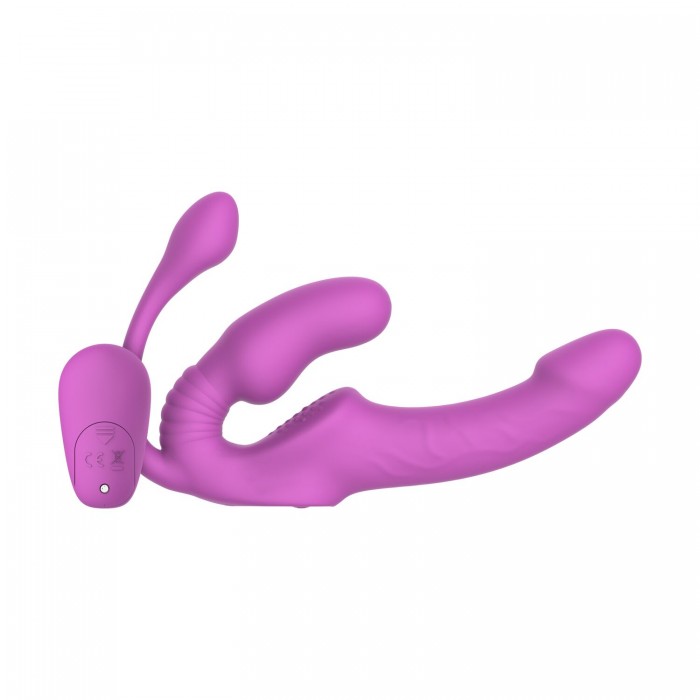 Безремневий страпон з анальною вставкою Teazers Strapless Strap-On with Anal Plug