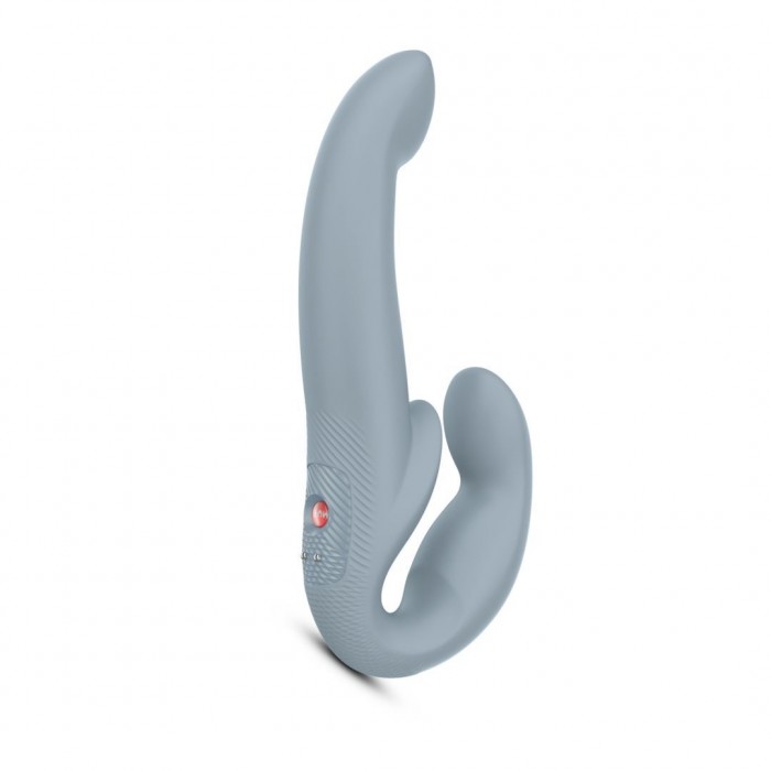 Безремневий страпон із вібрацією Fun Factory SHARE VIBE PRO cool grey