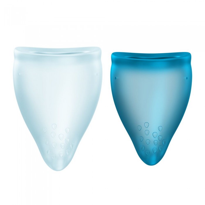 Набор менструальных чаш Fun Factory FUN CUP EXPLORE, Бирюзовый, объемы 20 и 30 мл