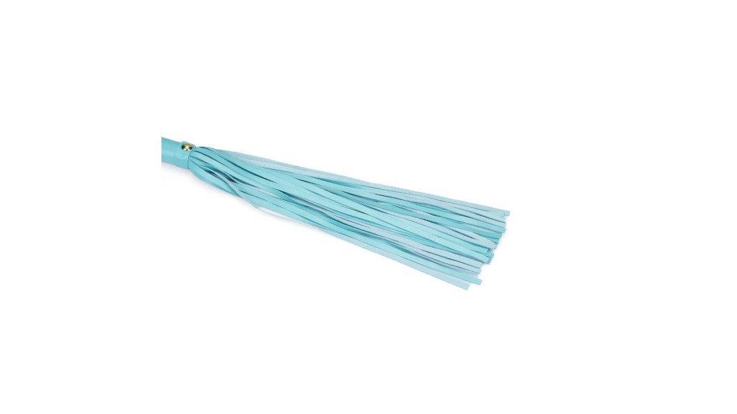 Флоггер для БДСМ Liebe Seele Blue Lamb leather Flogger with Velvet Lining