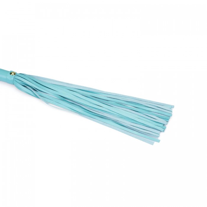 Флоггер для БДСМ Liebe Seele Blue Lamb leather Flogger with Velvet Lining