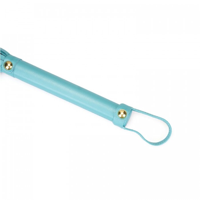 Флоггер для БДСМ Liebe Seele Blue Lamb leather Flogger with Velvet Lining