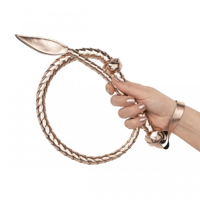 Плеть БДСМ Rosy Gold Kinky Whip