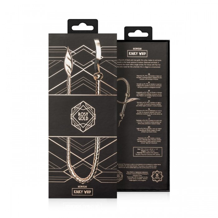Плеть БДСМ Rosy Gold Kinky Whip