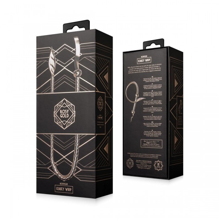 Плеть БДСМ Rosy Gold Kinky Whip