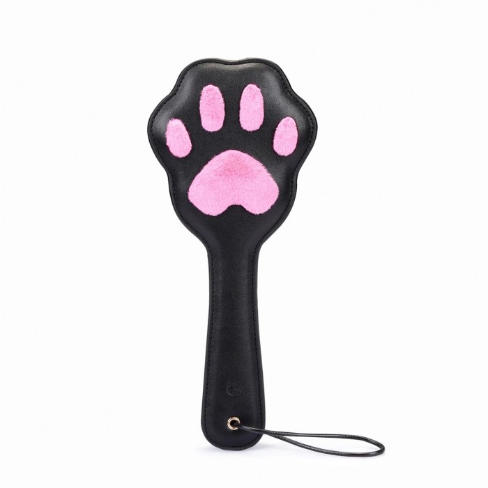 Паддл в виде кошачьей лапки Liebe Seele Round Paddle, цвет Черный/Розовый