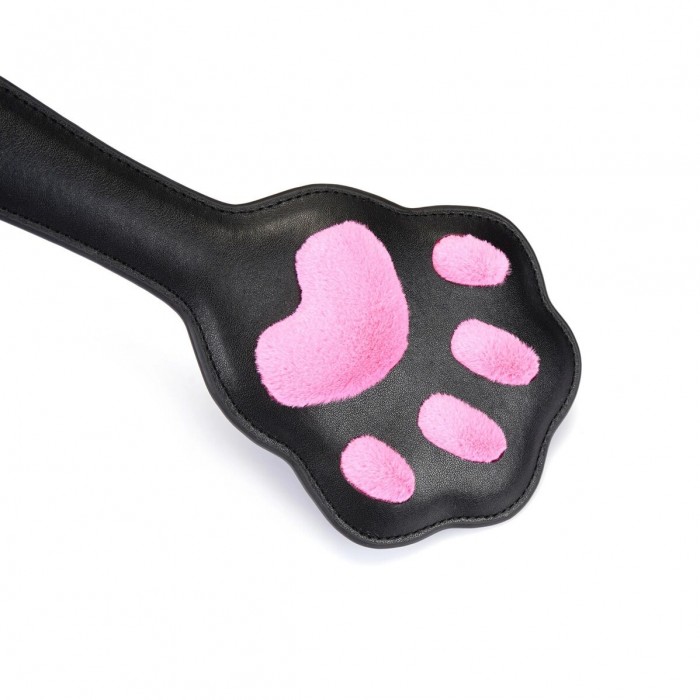 Паддл в виде кошачьей лапки Liebe Seele Round Paddle, цвет Черный/Розовый