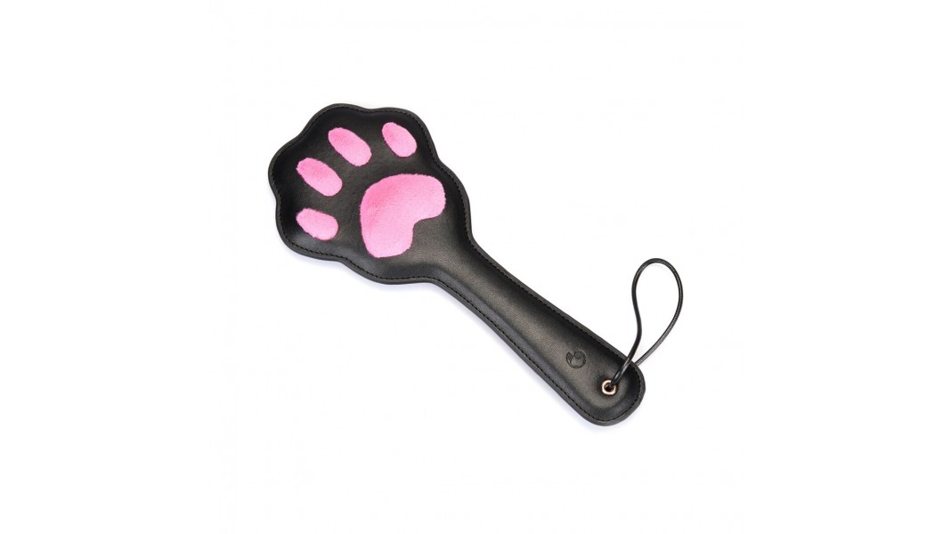 Паддл в виде кошачьей лапки Liebe Seele Round Paddle, цвет Черный/Розовый