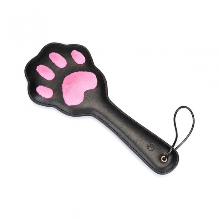 Паддл в виде кошачьей лапки Liebe Seele Round Paddle, цвет Черный/Розовый