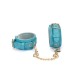 Наручники для БДСМ Liebe Seele Blue Lamb leather Wrist Cuffs with Velvet Lining