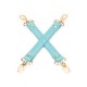Крестовина для БДСМ Liebe Seele Blue Lamb leather Hogtie with Velvet Lining