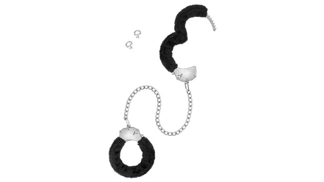 Поножі Fetish Tentation Adjustable metal and fur ankle cuffs