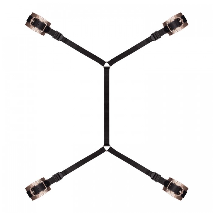 Фіксатор рук та ніг для ліжка Rosy Gold - Under-Mattress Restraint Set