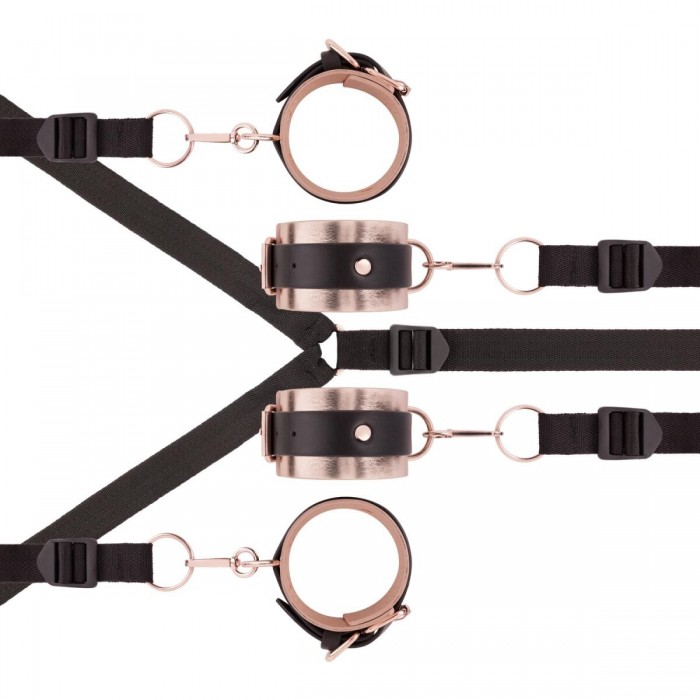 Фіксатор рук та ніг для ліжка Rosy Gold - Under-Mattress Restraint Set